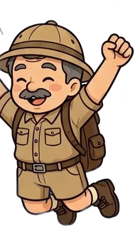 ちびキャラのゲンさん（締めのあいさつ）