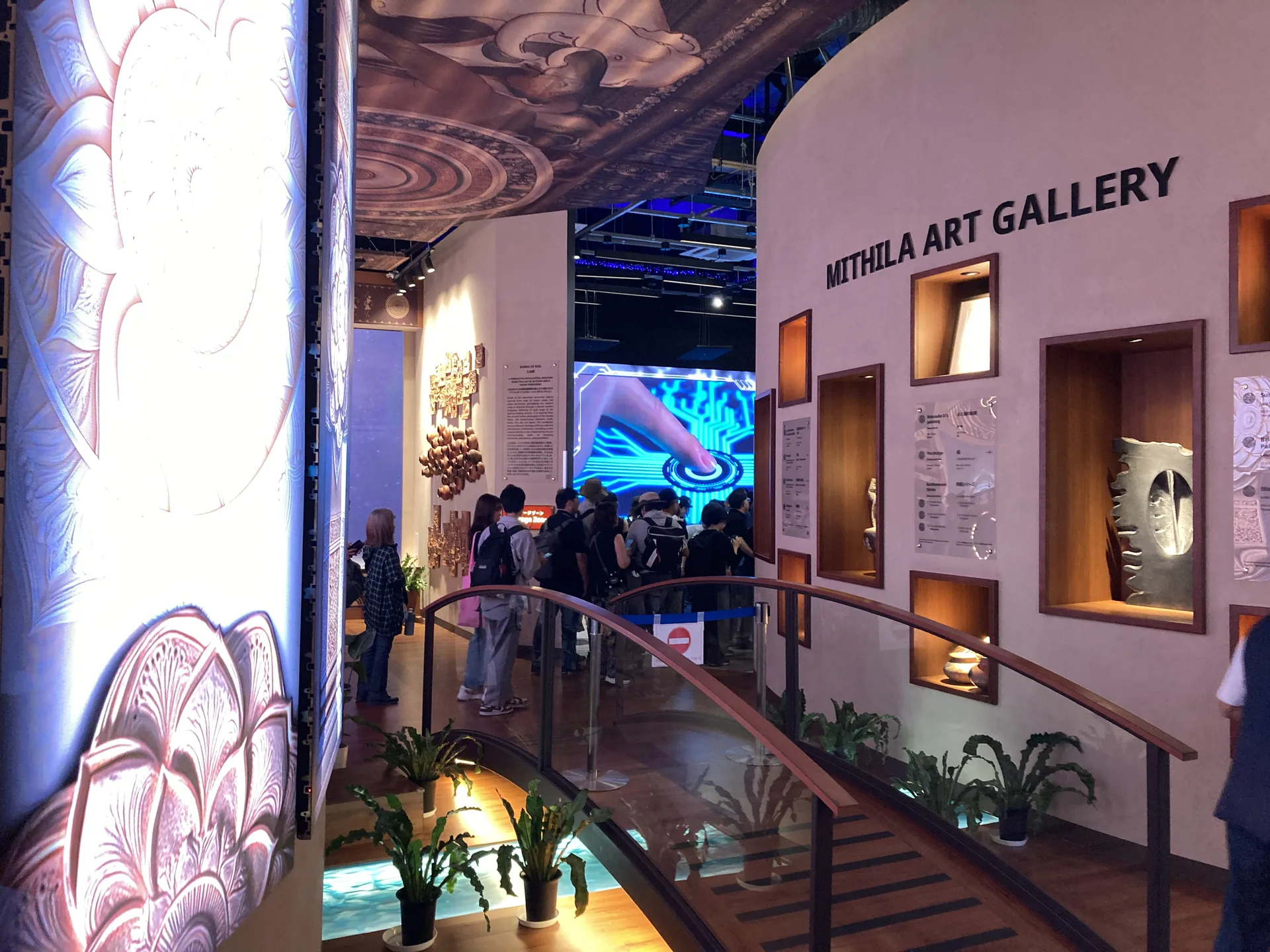 ミティラー・アート・ギャラリーの展示空間