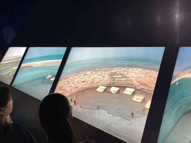 モーリタニアの砂漠パノラマ展示